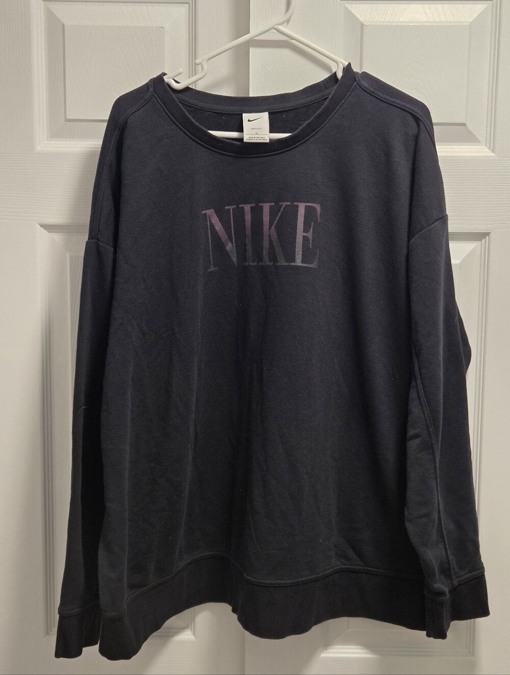 Nike Black Dri-FIT Crew Neck Athletic Sweatshirt Size 2XL, XXL